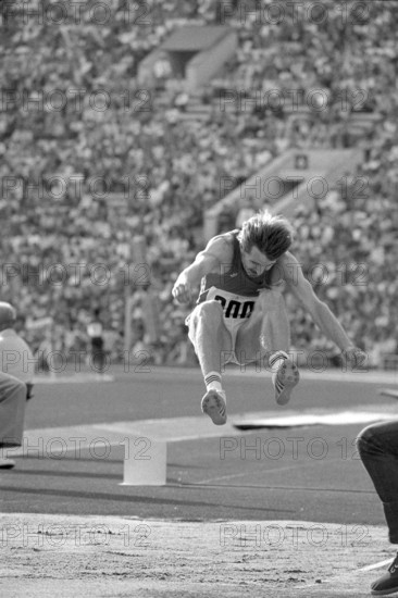 Olympic Games Moscow 1980: Long jumper Rolf Bernhard.