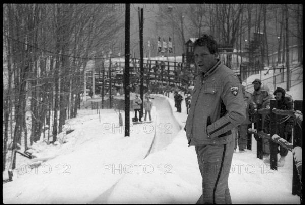 Olympic games Lake Placid 1980: Hans Hiltebrand, training.