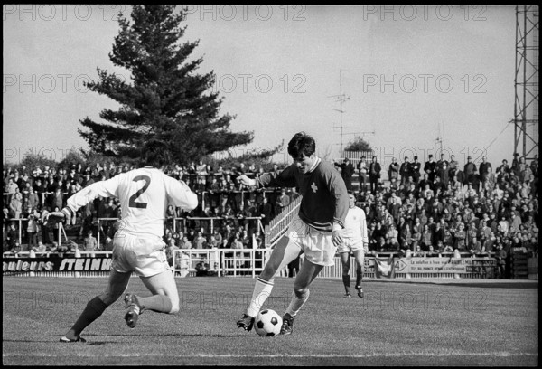WC qualifier 1973: Luxemburg - Switzerland; Daniel Jeandupeux.