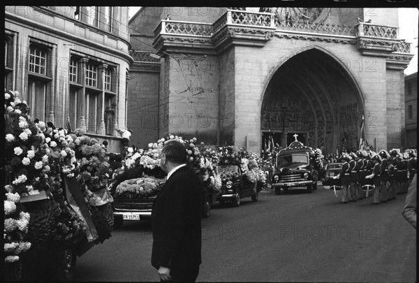 Jo Siffert's funeral, Fribourg 1971.