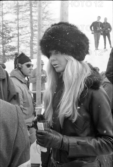 World Bob Racing championships St. Moritz, 1970: Mirja Sachs, wife of Gunter.