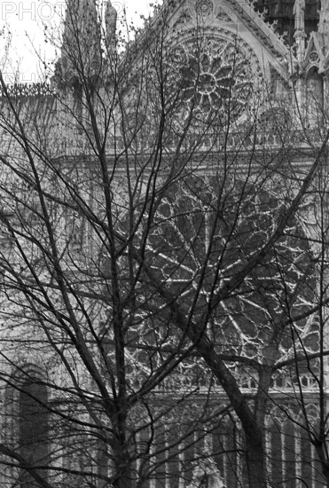 1975, Paris, Notre Dame Cathedral.
