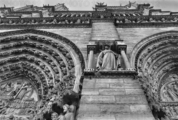 1975, Paris, Notre Dame Cathedral.