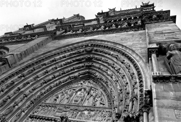 1975, Paris, Notre Dame Cathedral.