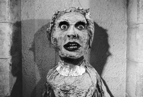 1975, Paris, gallery. papier-mache sculpture.