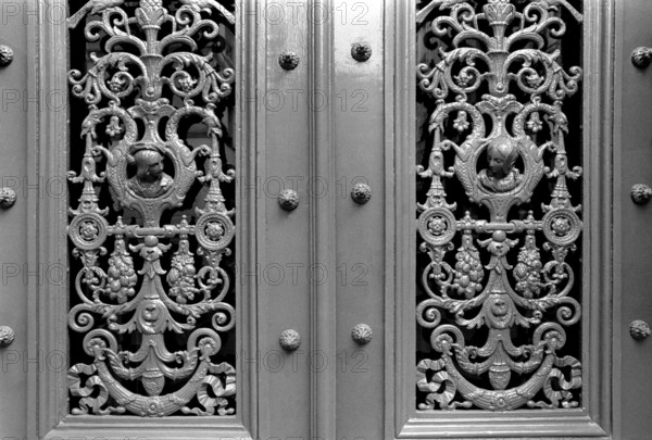 1975, Paris, worked door.