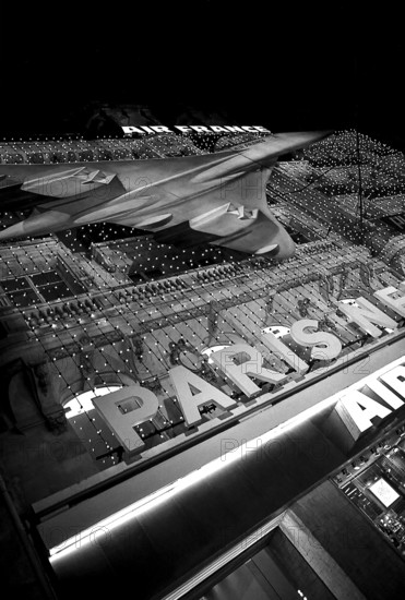 1975, Paris, Air France. Concorde advertisement.