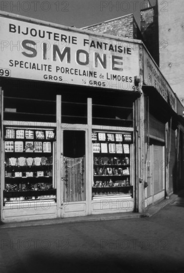 1975, Paris, Marais, shop windows