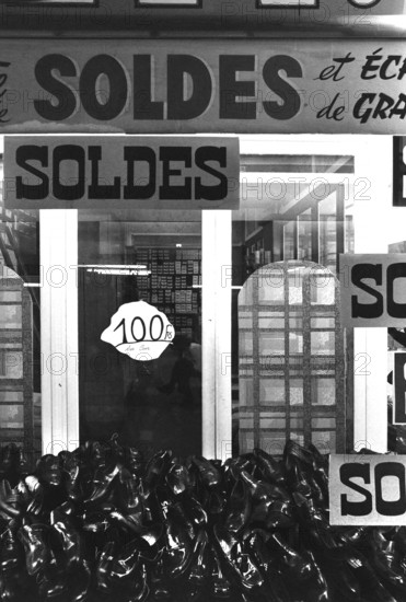 1975, Paris, Marais, shop windows