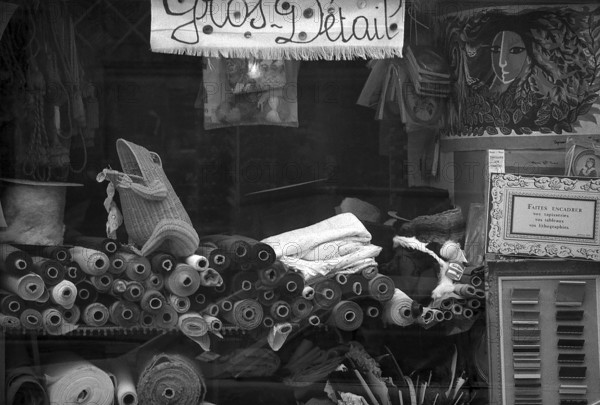 1975, Paris, Marais, shop windows