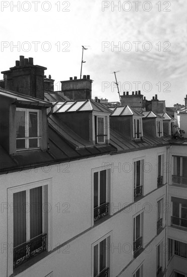 1975, Paris, Rive droite, attics.