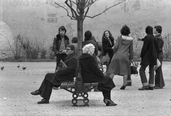 1975, Paris, Rive droite, people.