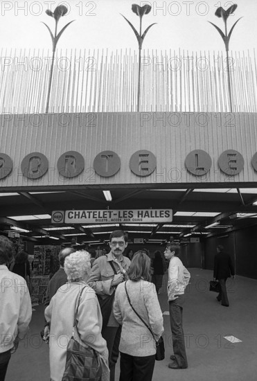 1976, Paris, Rive droite, Les Halles.