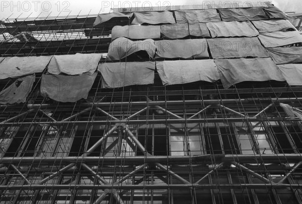 1976, Paris, Rive droite, Centre Pompidou, Beaubourg.