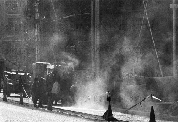 1976, Paris, Rive droite, Centre Pompidou, Beaubourg.