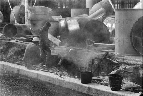 1976, Paris, Rive droite, Centre Pompidou, Beaubourg.