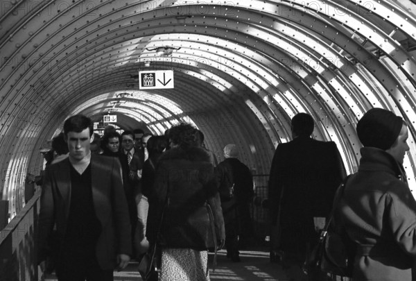 1976, Paris, Rive droite, Centre Pompidou, Beaubourg.