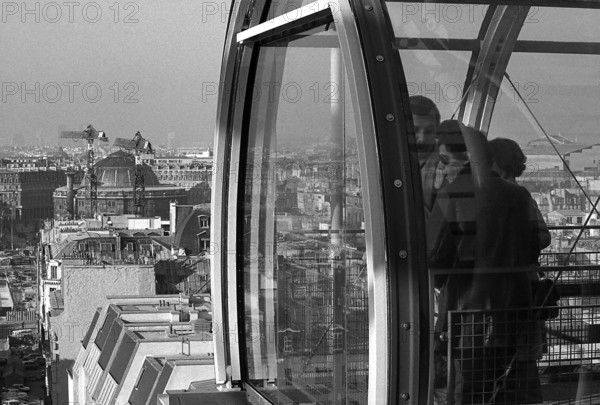 1976, Paris, Rive droite, Centre Pompidou, Beaubourg.