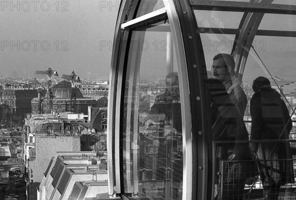 1976, Paris, Rive droite, Centre Pompidou, Beaubourg.