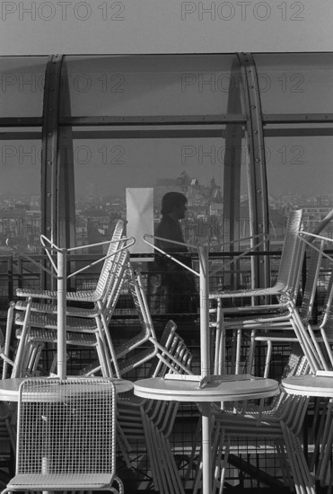 1976, Paris, Rive droite, Centre Pompidou, Beaubourg.
