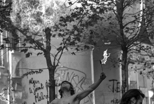 1976, Paris, Rive droite, Centre Pompidou, Beaubourg.