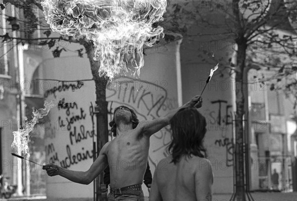 1976, Paris, Rive droite, Centre Pompidou, Beaubourg.