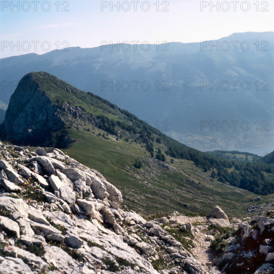 Nature, Italy, region of Abruzzo, 1975 Abruzzo Natural Park natural reserve.