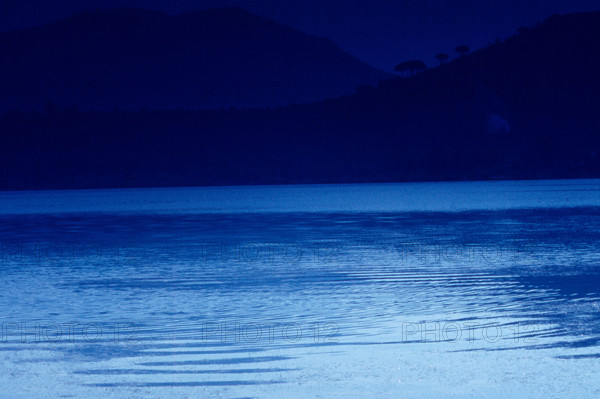 Nature, Italy, region of Campania, 1975 Lake Avernus.
