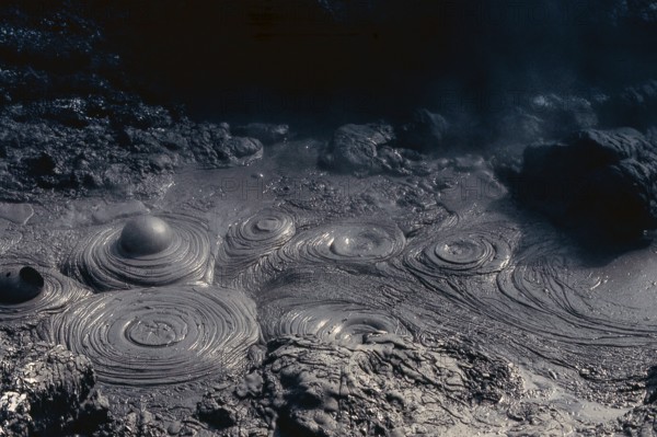 Nature, Italy, region of Campania, 1975 Solfatara of Pozzuoli.