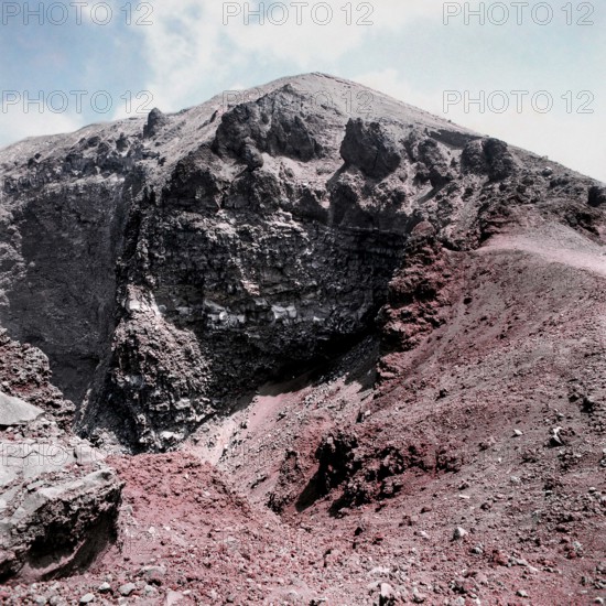 Nature, Italy, region of Campania, 1975 Vesuvius volcano.