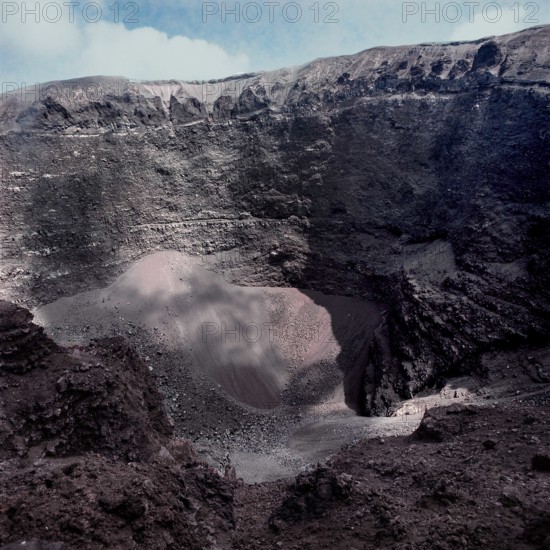 Nature, Italy, region of Campania, 1975 Vesuvius volcano.