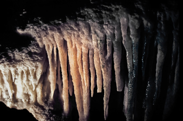 Nature, Italy, region of Puglia 1975 Grotte di Catellana (Castellana caves).