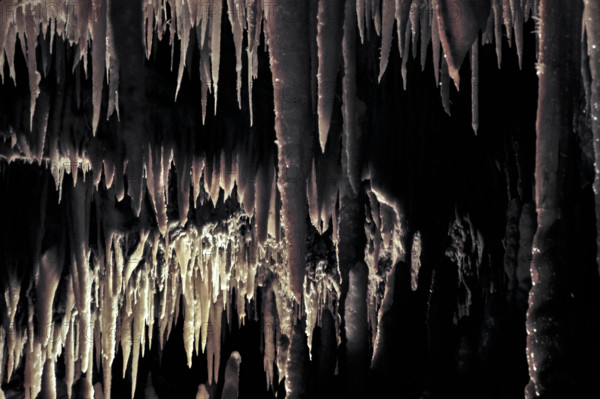 Nature, Italy, region of Puglia 1975 Grotte di Catellana (Castellana caves).