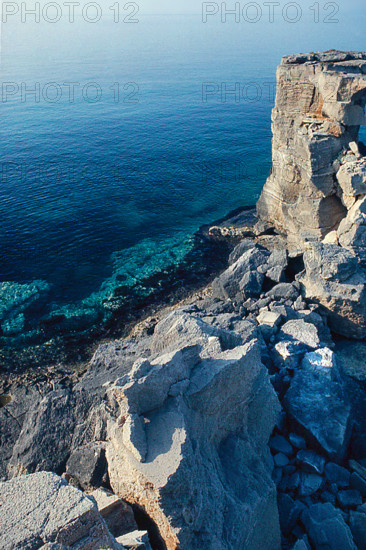 Nature, Italy, region of Puglia 1975 Costa del Salento (Salento coast).