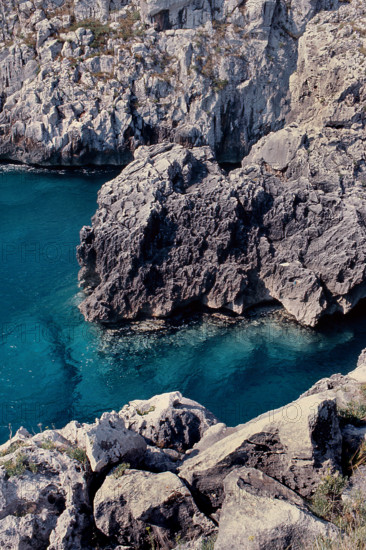 Nature, Italy, region of Puglia 1975 Costa del Salento (Salento coast).