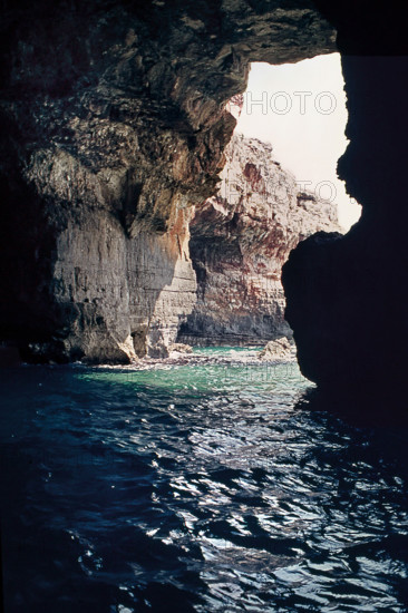 Nature, Italy, region of Puglia 1975 Costa del Salento (Salento coast).