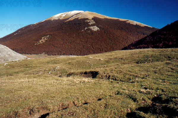 Nature, Italy, region of Calabria 1975 Comprensorio del Pollino - Monte Pollino (Pollino Mountain-Calabria National Park).