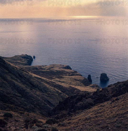 Nature, Italy, region of Sicilia 1975 Isole Eolie, Lipari Quattrocchi  (Aeolian Islands, Lipari  Island, Quattrocchi).