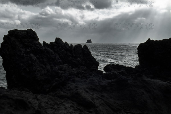 Nature, Italy, region of Sicilia 1975 Isole Eolie, Isola di Stromboli (Aeolian Islands, Stromboli  Island).