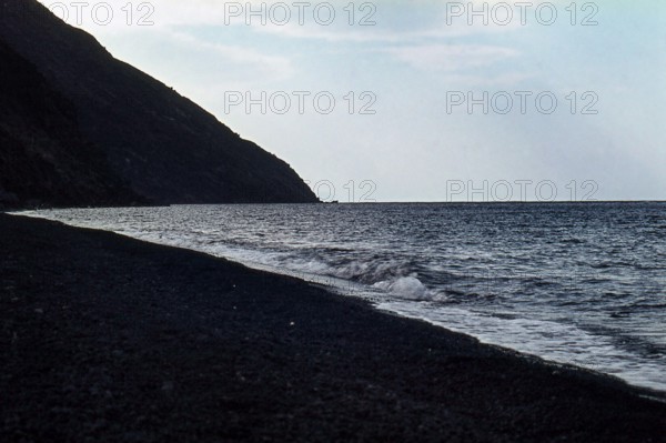 Nature, Italy, region of Sicilia 1975 Isole Eolie, Isola di Stromboli (Aeolian Islands, Stromboli  Island).