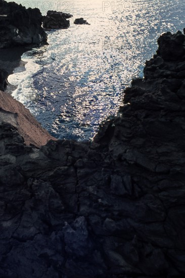 Nature, Italy, region of Sicilia 1975 Isole Eolie, Isola di Stromboli (Aeolian Islands, Stromboli  Island).