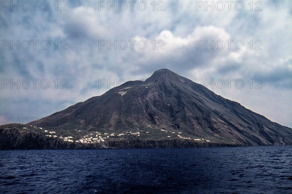 Nature, Italy, region of Sicilia 1975 Isole Eolie, Isola di Stromboli (Aeolian Islands, Stromboli  Island).