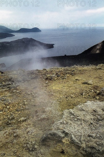 Nature, Italy, region of Sicilia 1975 Isole Eolie, Isola di Vucano (Aeolian Islands, Vulcano Island).