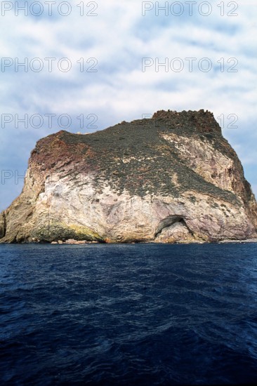 Nature, Italy, region of Sicilia 1975 Isole Eolie, Scoglio Dattilo  (Aeolian Islands,  Dattillo Rock).