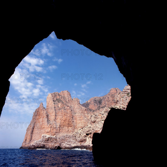 Nature, Italy, region of Sicilia 1975 Isole Egadi, Isola di Marettimo (Egadi Islands,  Marettimo Island).