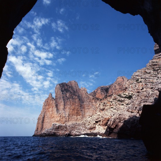 Nature, Italy, region of Sicilia 1975 Isole Egadi, Isola di Marettimo (Egadi Islands,  Marettimo Island).