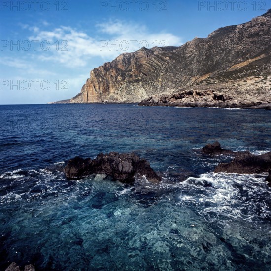 Nature, Italy, region of Sicilia 1975 Isole Egadi, Isola di Marettimo (Egadi Islands,  Marettimo Island).