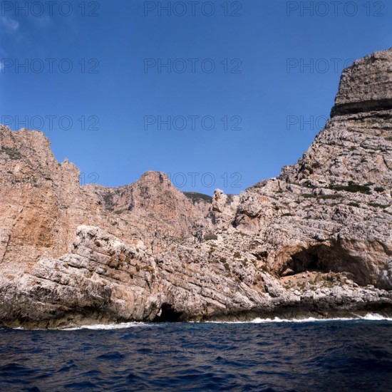 Nature, Italy, region of Sicilia 1975 Isole Egadi, Isola di Marettimo (Egadi Islands,  Marettimo Island).