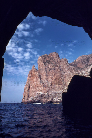 Nature, Italy, region of Sicilia 1975 Isole Egadi, Isola di Marettimo (Egadi Islands,  Marettimo Island).