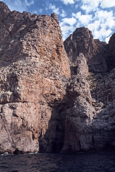 Nature, Italy, region of Sicilia 1975 Isole Egadi, Isola di Marettimo (Egadi Islands,  Marettimo Island).